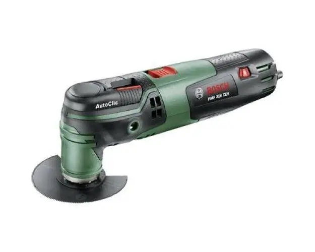 Fierastrau multifunctional, Bosch, Geanta de transport, 12 piese, 250 W (Verde/Negru)
