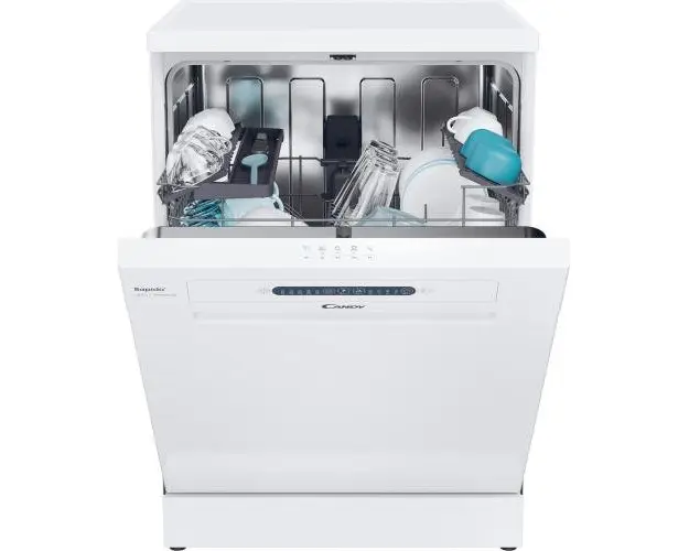 Masina de spalat vase Candy Rapido CF 3E9E0W, 13 seturi, 5 programe, Clasa E, Motor Inverter, Rapid 49’, Maxi Tub, 60 cm (Alb)