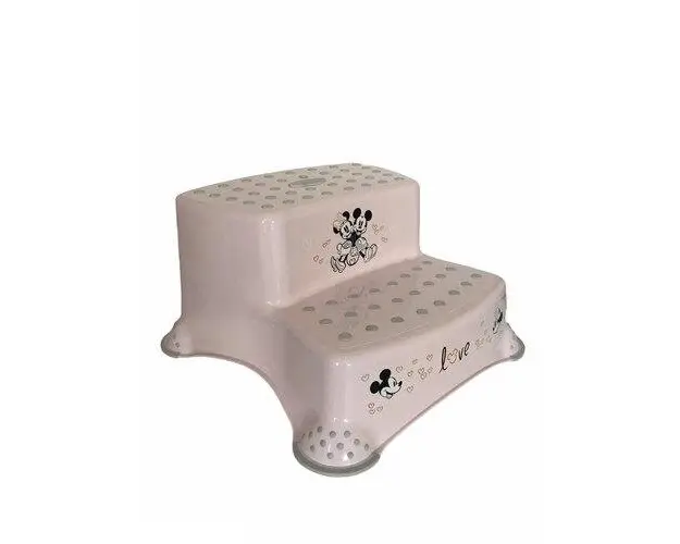 Inaltator dublu pentru baie antiderapant Lorelli Disney Girl Love Light Pink, Colectia 2021