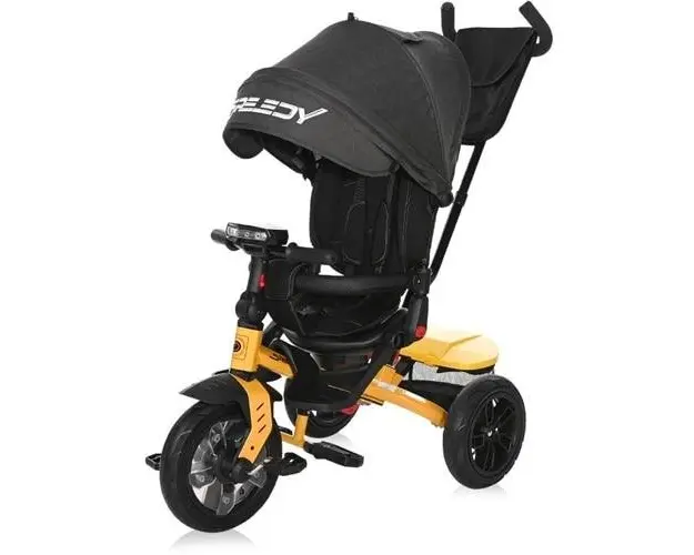 Tricicleta Lorelli Speedy Black & Yellow, greutate maxima suportata 20 Kg
