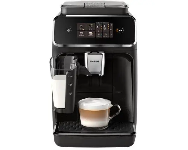 Espressor Philips Seria 2300 EP2331/10, 1500W, Sistem LatteGO, 4 bauturi, 15 bar, 1.8 l, 3 setari temperatura, 3 setari aroma (Negru)