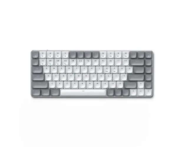 Tastatura mecanica fara fir Satechi SM1 Slim, Bluetooth, 2.4GHz, iluminare din spate alba (Argintiu)