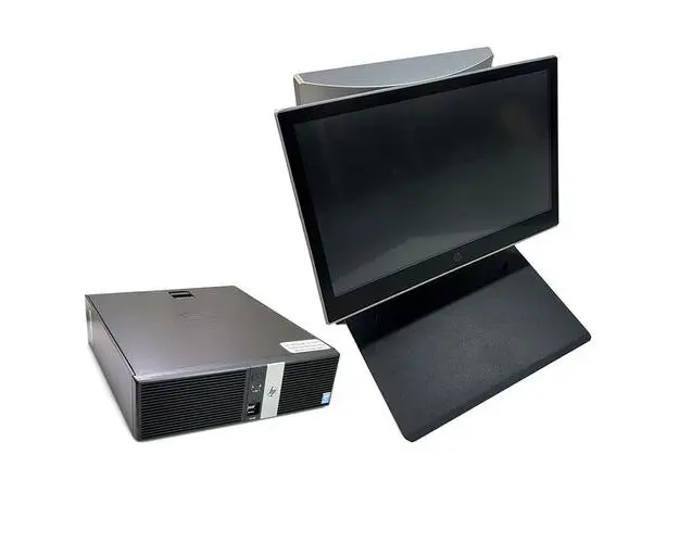 Calculator Sistem PC Refurbished Sistem POS HP Retail System RP5810 SFF, Intel Core i5-4570S 2.90GHz, 8GB DDR3, 128GB SSD, 4 x Serial Port, 1 x 24 Volt USB, 3 x 12 Volt USB + Monitoare Retail 14 Inch HP L7014t Touchscreen + 10 Inch HP L7010t