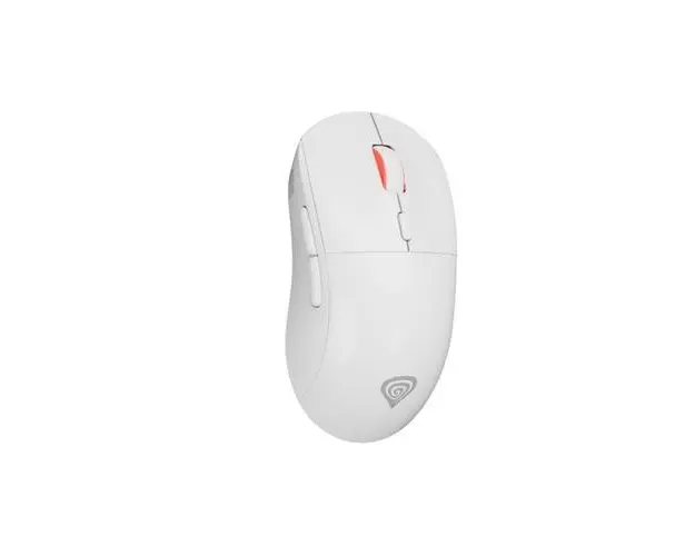 Mouse Gaming Wireless Genesis Zircon XIII, 26000 DPI, 7 butoane, RGB, Switch-uri mecanice de schimb (Alb)