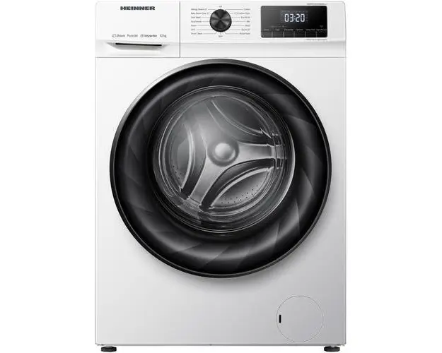 Masina de spalat rufe Heinner HWM-H1014INVA+++, 10 kg, 1400 rpm, Clasa A, Motor Inverter, Display digital, Clatire suplimentara (Alb)