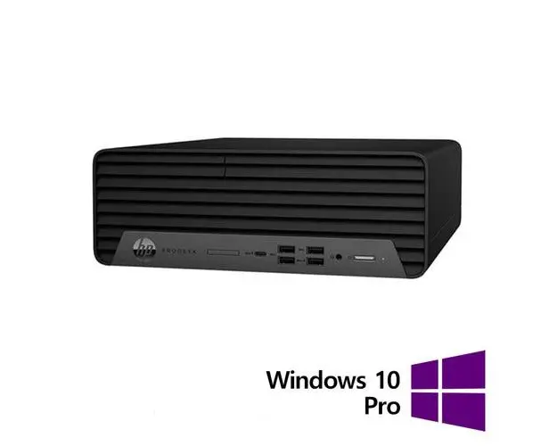 Calculator Sistem PC Refurbished HP ProDesk 600 G6 SFF, Intel Core i5-10500 3.10 - 4.50GHz, 16GB DDR4, 512GB SSD + Windows 10 Pro