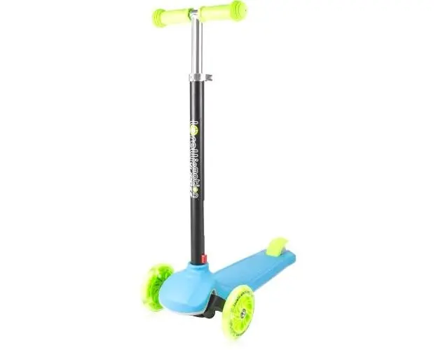 Trotineta Pliabila Lorelli Scooter Yuppee Blue & Green, cu Leduri