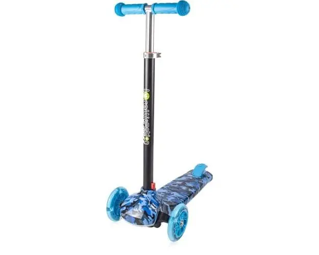 Trotineta Pliabila Lorelli Scooter Yuppee Blue Military, cu Leduri
