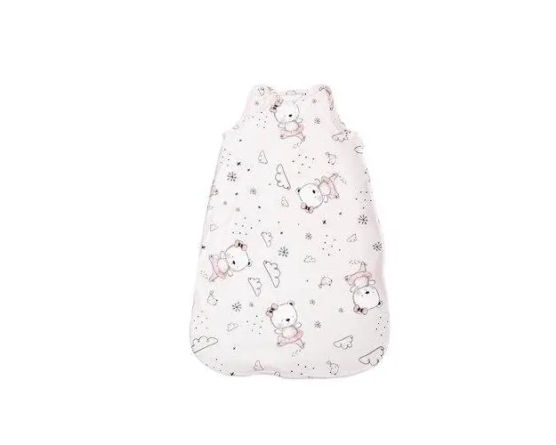 Sac de dormit toamna/iarna pentru copii Lorelli Pink Ballerina Bear, inaltimea maxima de 95 cm