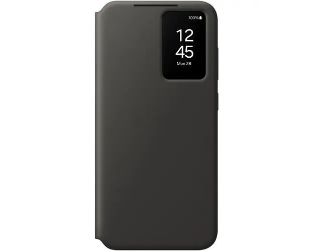 Husa de protectie Samsung Smart View Wallet Case pentru Galaxy S24 FE, Negru