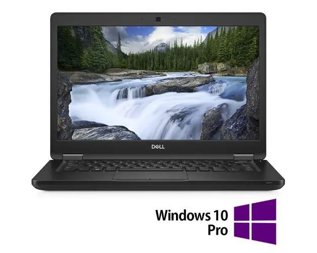 Laptop Refurbished Dell Latitude 5490, Intel Core i5-8350U 1.70GHz, 8GB DDR4, 256GB SSD, 14 Inch Full HD, Webcam + Windows 10 Pro