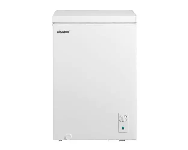 Lada frigorifica Albalux AXLF116E, 99 L, Clasa energetica E, Dubla functionare frigider/congelator, Termostat reglabil, Orificiu dranaj (Alb)