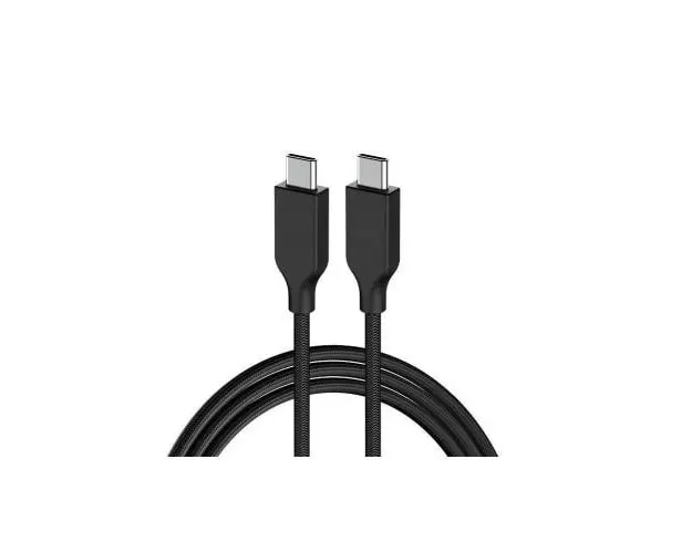 Cablu de date Genius, USB Type-C - USB Type-C, PD 3.0 60W, 1m, braided nylon, Negru