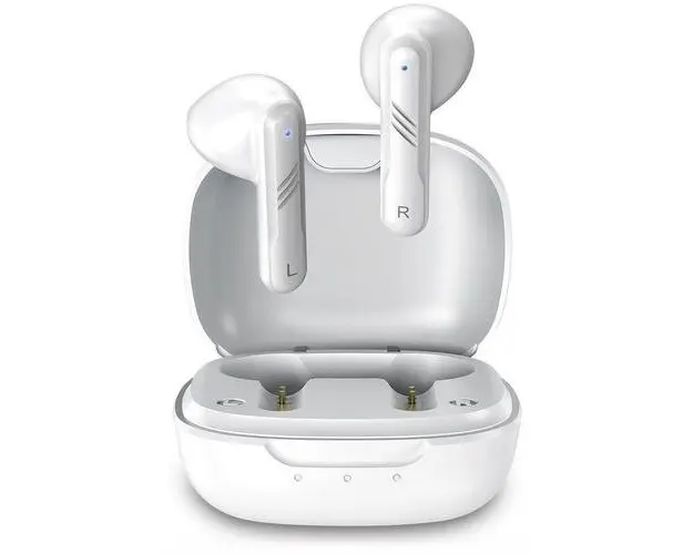 Casti True Wireless Genius HS-M905BT, Bluetooth, Microfon (Alb)
