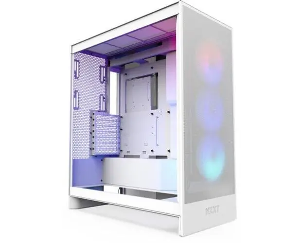 Carcasa NZXT H7 Flow RGB, Mid-Tower, ATX, Alb