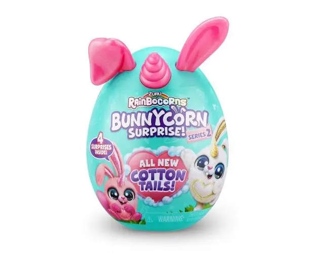 Jucarie plus Rainbocorns Bunnycorn Surprise, seria 2