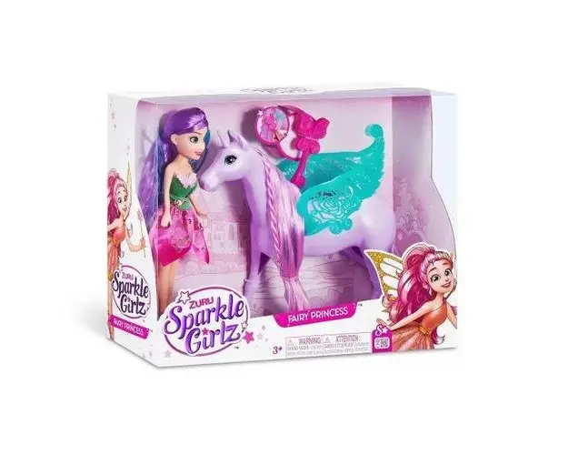 Set de joaca Sparkle Girlz - Papusa cu unicorn