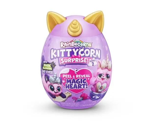 Jucarie plus Rainbocorns Kittycorn Surprise, seria 2