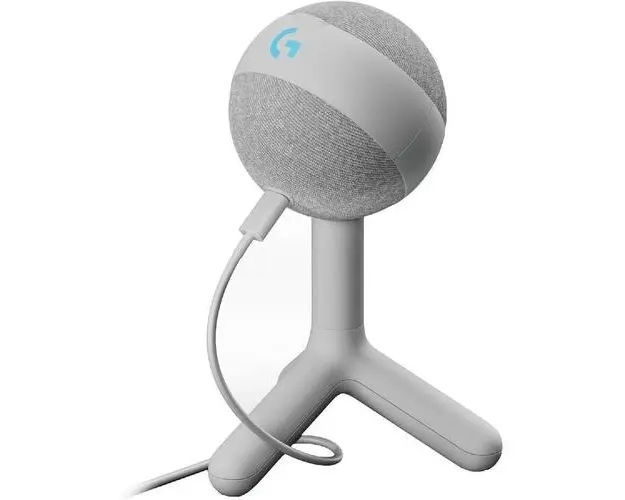 Microfon Gaming Logitech Yeti ORB, Lightsync RGB, USB, Alb