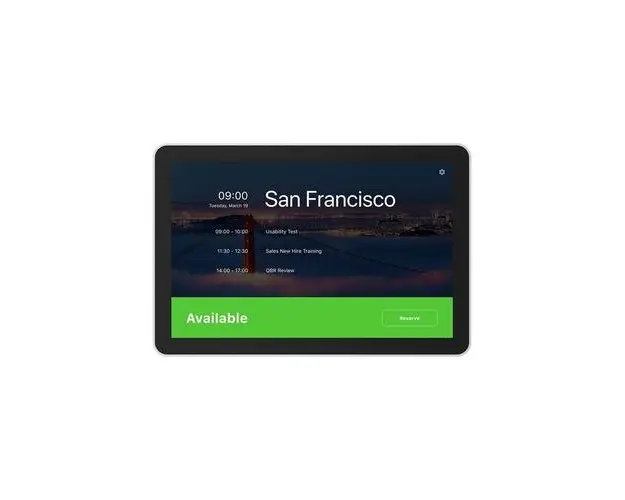 Panou de programare Logitech Tap Scheduler, 239855, videoconferinta, dimensiuni mari, instalare usoara