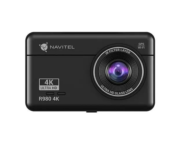 Camera Auto DVR Navitel R980 4K, Wi-Fi, Unghi filmare 140 grade, Ecran IPS 3inch (Negru)