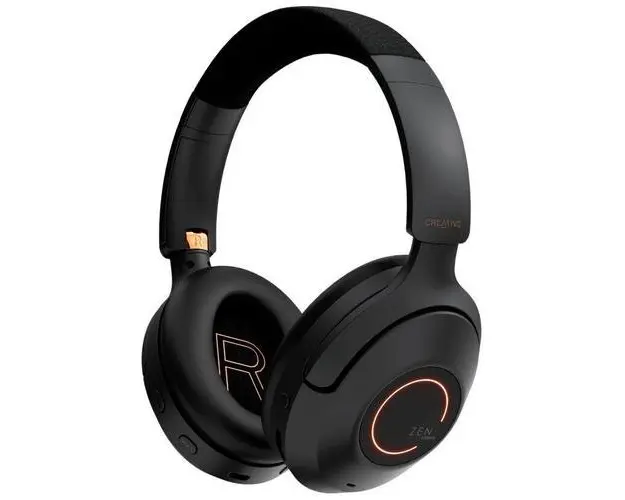 Casti Stereo Wireless Creative Labs ZEN Hybrid Pro, Over Ear, Bluetooth, ANC, 5 microfoane (Negru)