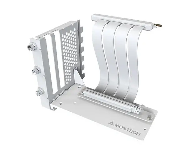 Kit riser placa video Montech VGM 2, PCIe 4.0, Alb
