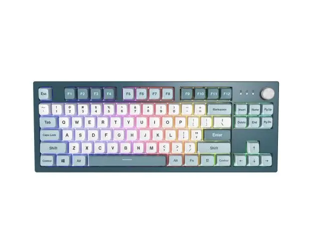 Tastatura mecanica Montech MKey TKL Freedom, Switchuri GateronG PRO 2.0 Red, Gri