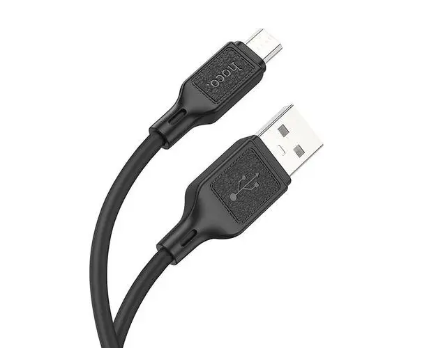 Cablu omni, cablu HOCO USB A la Micro USB 2.4A X90, 1m, Negru