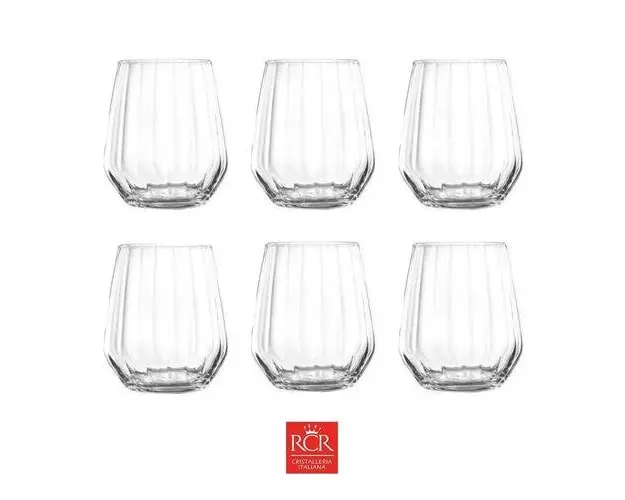 Set 6 pahare apa OPTIQ, 430 ml, RCR