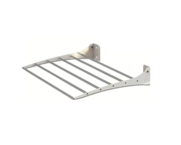 Uscator de rufe pliabil de perete Studio Casa HMP-1002-04, 120 cm, Economiseste spatiu, Metal si aluminiu, Max 25 kg rufe, Alb