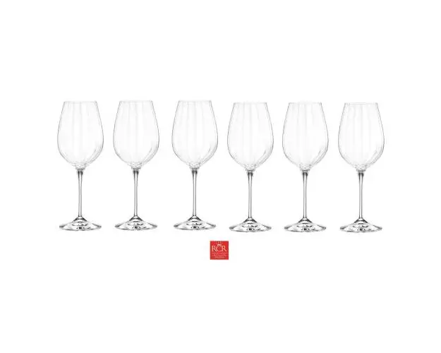 Set 6 pahare vin alb cu picior OPTIQ, 450 ml, RCR