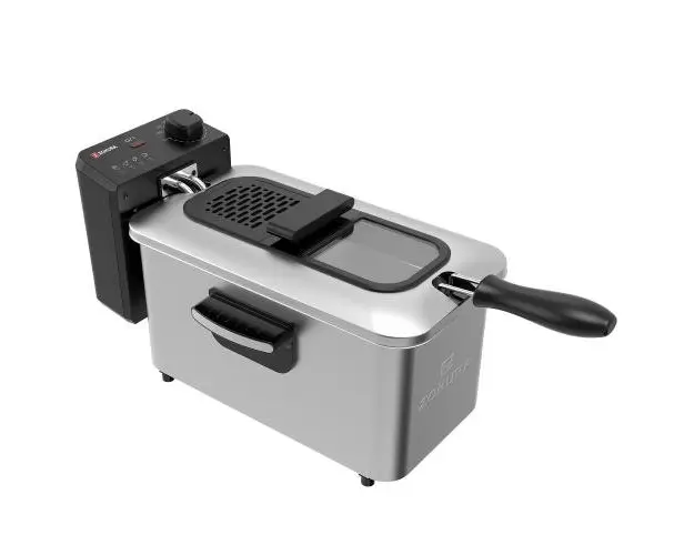 Friteuza cu filtru de ulei Zokura Z1437, 3 L, 2000 W (Argintiu)