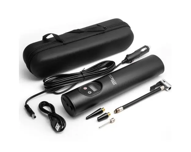 Compresor auto portabil Technaxx TX-157, 6000 mAh Li-Ion, maxim 8 bar, display digital LED, lampa de lucru, aluminiu, Negru