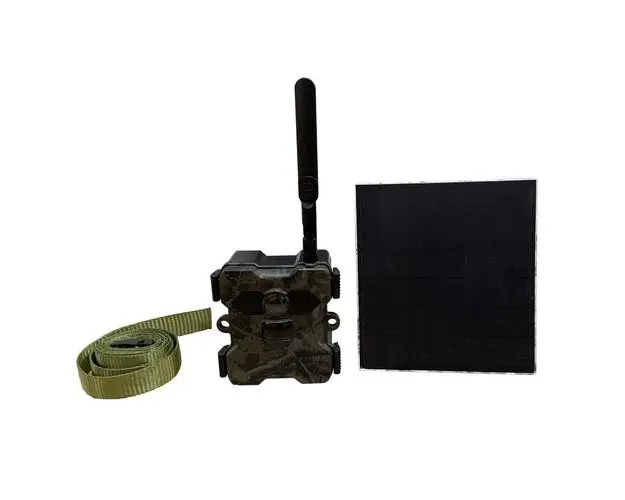 Camera de supraveghere Wildcam Technaxx TX-189 + Panou Solar, 4G, Nano SIM, FullHD 1080p, baterie 18000 mAh, senzor PIR, IR, IP66, aplicatie mobila, microSD, microfon, difuzor (Camuflaj)