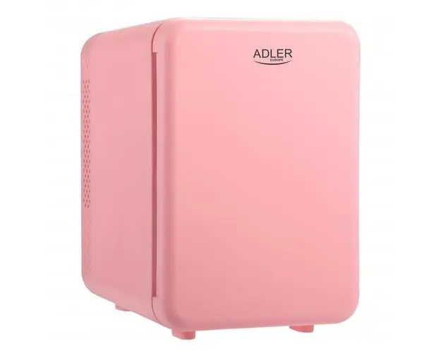Mini frigider Adler AD 8084, 12V/220V, 32-42 W, 4 L, Incalzire/Racire (Roz)