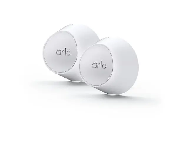Set 2 Sisteme de fixare magnetica de perete pentru camere de supraveghere Arlo (Alb)