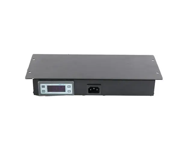 Termostat digital pentru rack de podea cu prindere in plafon DATEUP 9801130781 (Negru)