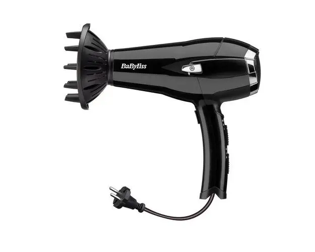 Uscator de par BaByliss D374DE, 2000W, Ionizat, Negru