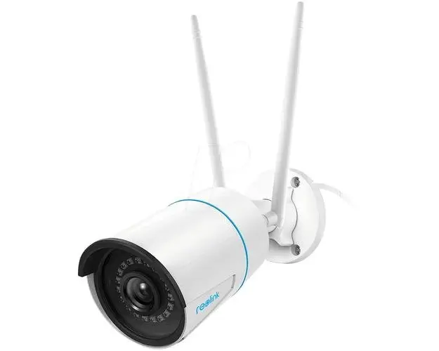 Camera de supraveghere Reolink W320 2K+ 5MP QHD pentru exterior, Wi-Fi 2,4/5 GHz, detectare persoane/vehicule/animale, certificata IP67, IR 30M, conectare cu NVR-uri Reolink (Alb)