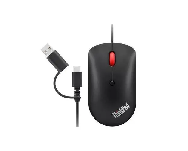 Mouse Lenovo ThinkPad, USB, 2400 dpi, Negru