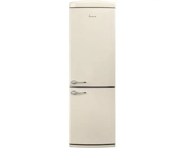 Combina frigorifica Fram FC-VRR341BGE++, 340 l, Less Frost, Control mecanic, Iluminare LED, Clasa E, H 186 cm, Crem