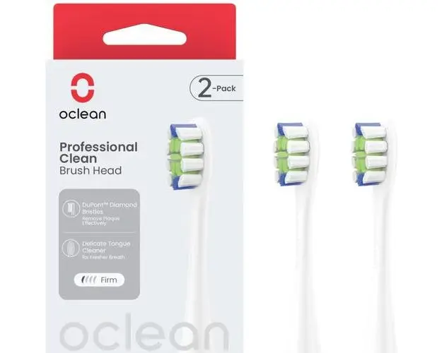 Set 2 capete periuta de dinti Oclean compatibile cu toate periutele electrice Oclean, Alb