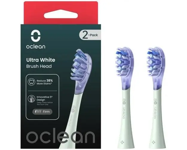 Set 2 capete periuta de dinti Oclean Ultra Gum Care compatibile cu toate periutele electrice Oclean, Verde