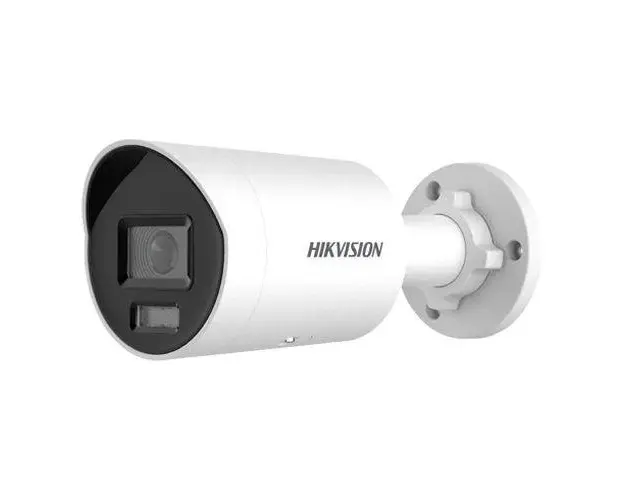 Camera Hikvision DS-2CD2087G2H-LIU(4mm)(EF), IP, Deep Learning, ColorVu, Smart Hybrid Light, 8MP, lentila 4mm, IR 40m, WL 40m, Microfon, PoE (Alb)