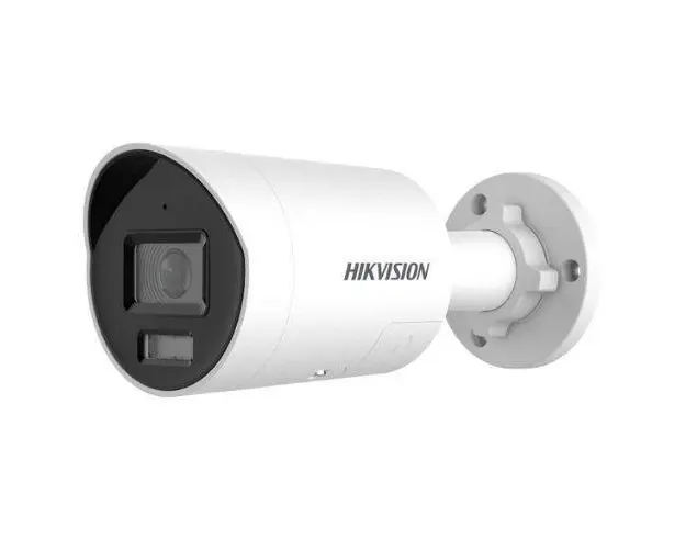 Camera de supraveghere Hikvision DS-2CD2087G2H-LIU/SL(4MM)(EF), IP, 8MP, ColorVu, Smart Hybrid Light, lentila 4mm, PoE, IR 40m, lumina alba 40m, microfon, difuzor (Alb)