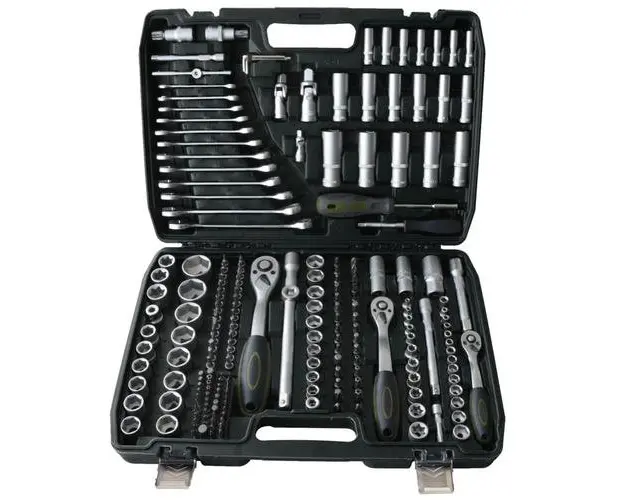 Trusa de scule 216 piese Heinner CTSM029, 1/4inch,3/8inch&1/2inch, material chrome-vanadium, cutie depozitare si transport