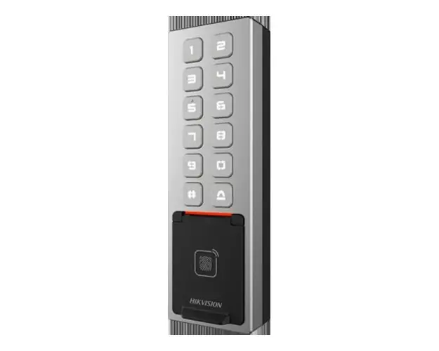 Terminal control acces, PIN/Card M1/amprenta/bluetooth, Wiegand, Wi-Fi, RS485, Alarma, IK08 - HIKVISION DS-K1T805MBFWX
