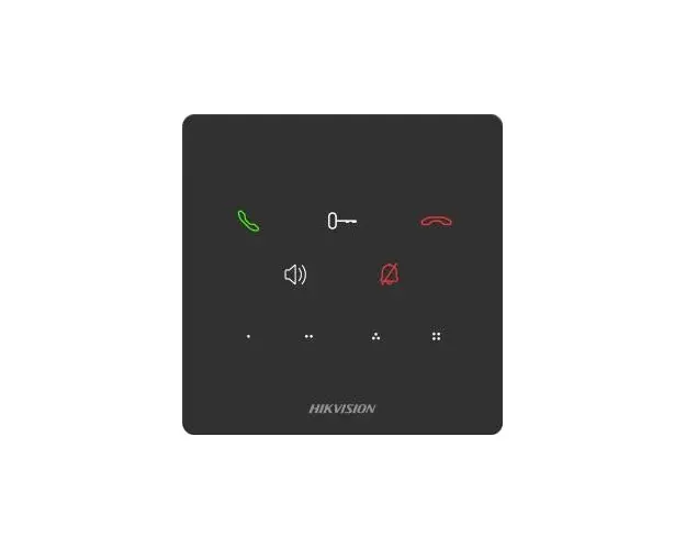 Post interior interfon TCP/IP, 9 butoane, PoE - HIKVISION DS-KH6000-E1