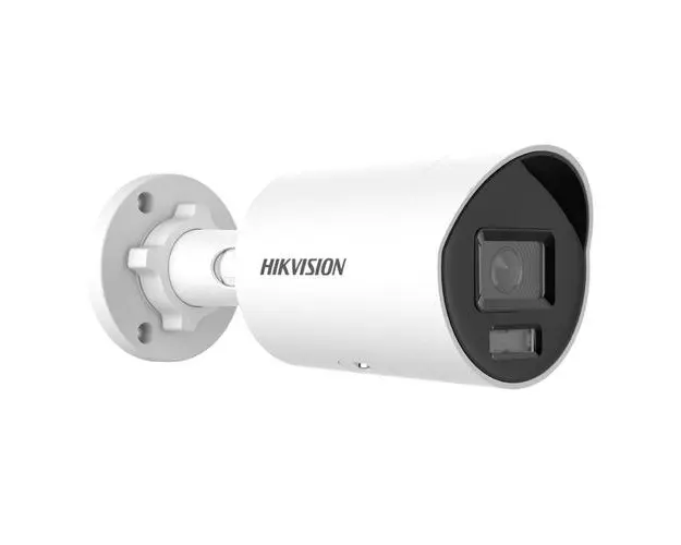 Camera supraveghere exterior IP Hikvision ColorVu DS-2CD2087G2H-LIU(EF), 2.8 mm, 8 MP, IR 40 m, slot card, microfon (Alb)